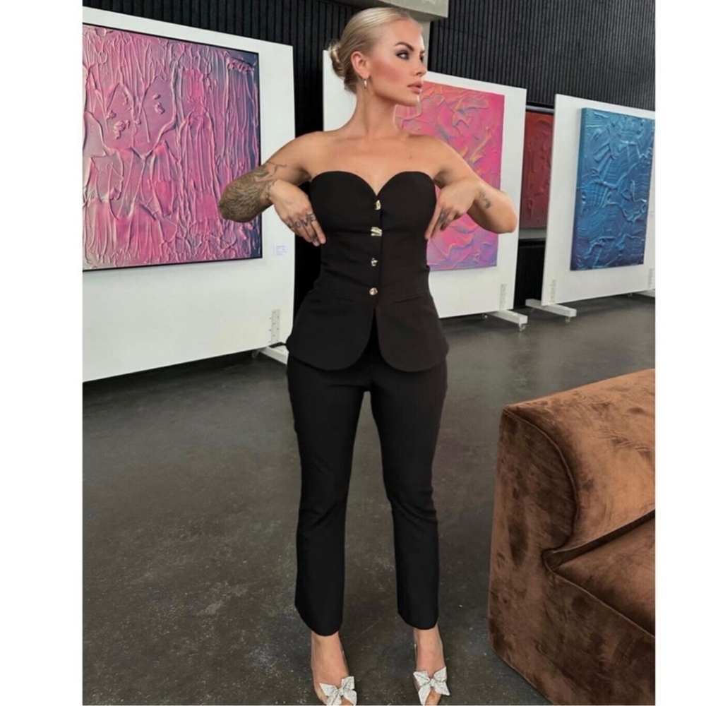 Zara strapless jumpsuit